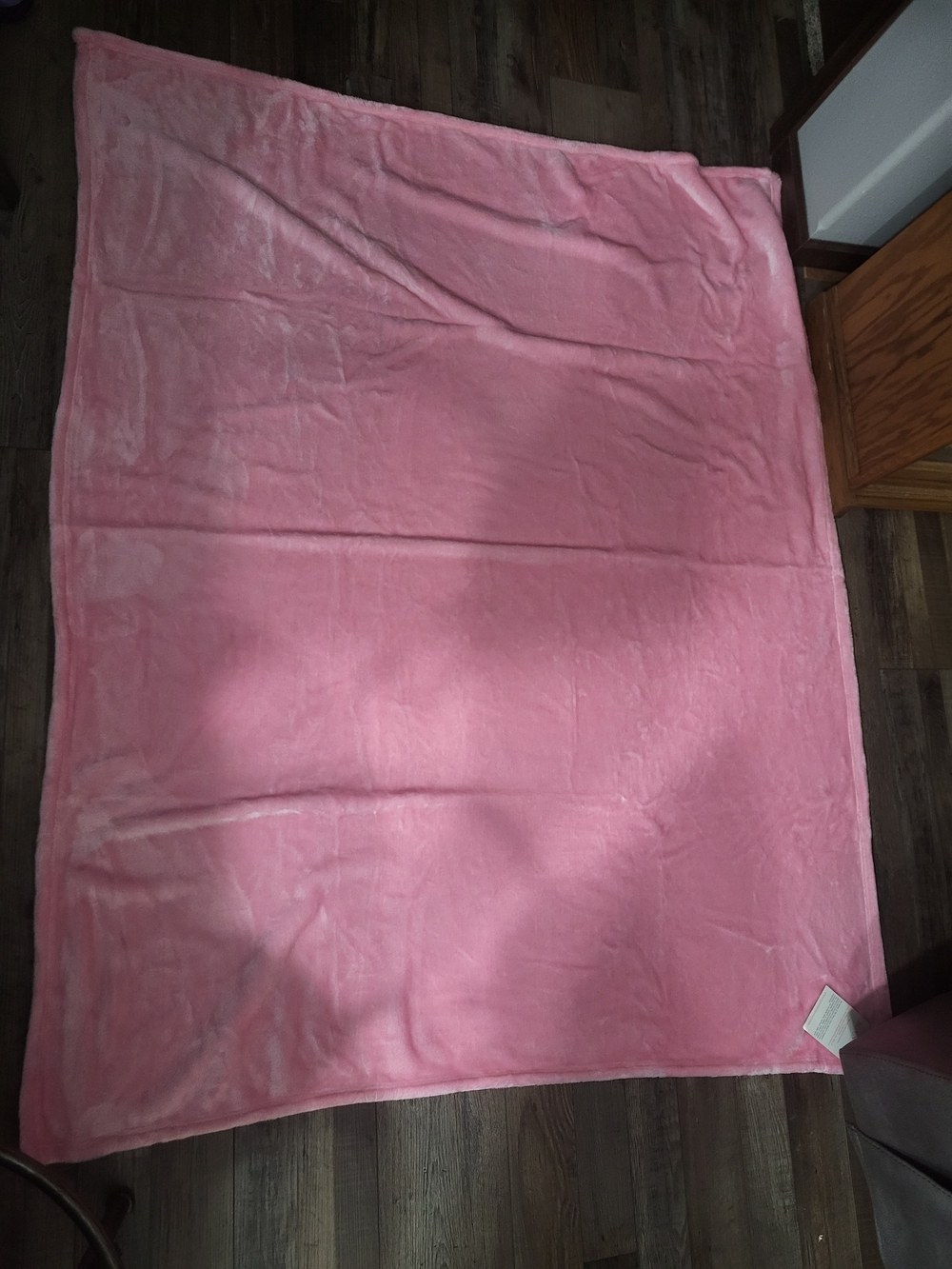 Women’s Soft Pink Throw Blanket 62x59